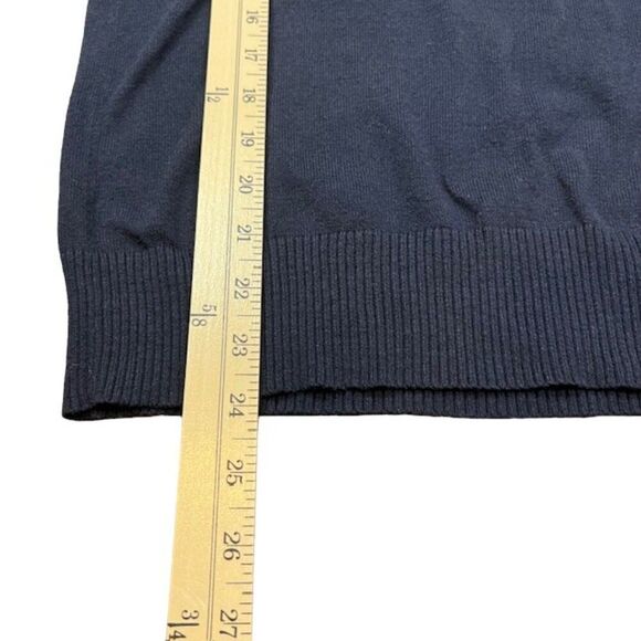 J. Crew Harbor Cotton 1/4 Zip Sweater Light Knit Navy Blue Men's Size XS - Picture 4 of 10